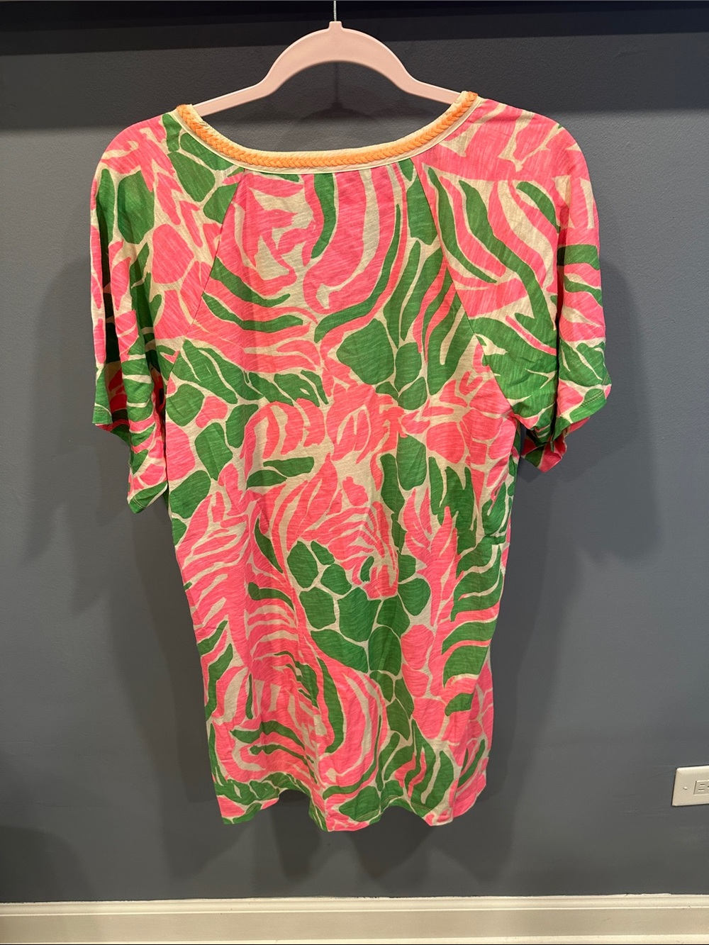 Lilly Pulitzer Bonita Pink Sneaky Tiki Cover Up - Picture 3 of 5